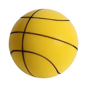 Magideal - Pelotas Hinchables Raqueta Silenciosa Pelota Deportiva Para Niños De 21 Cm De Diámetro Pelota De Juguetes Para Niños De Interior Y Exterior Pelota Edu Línea Amarilla