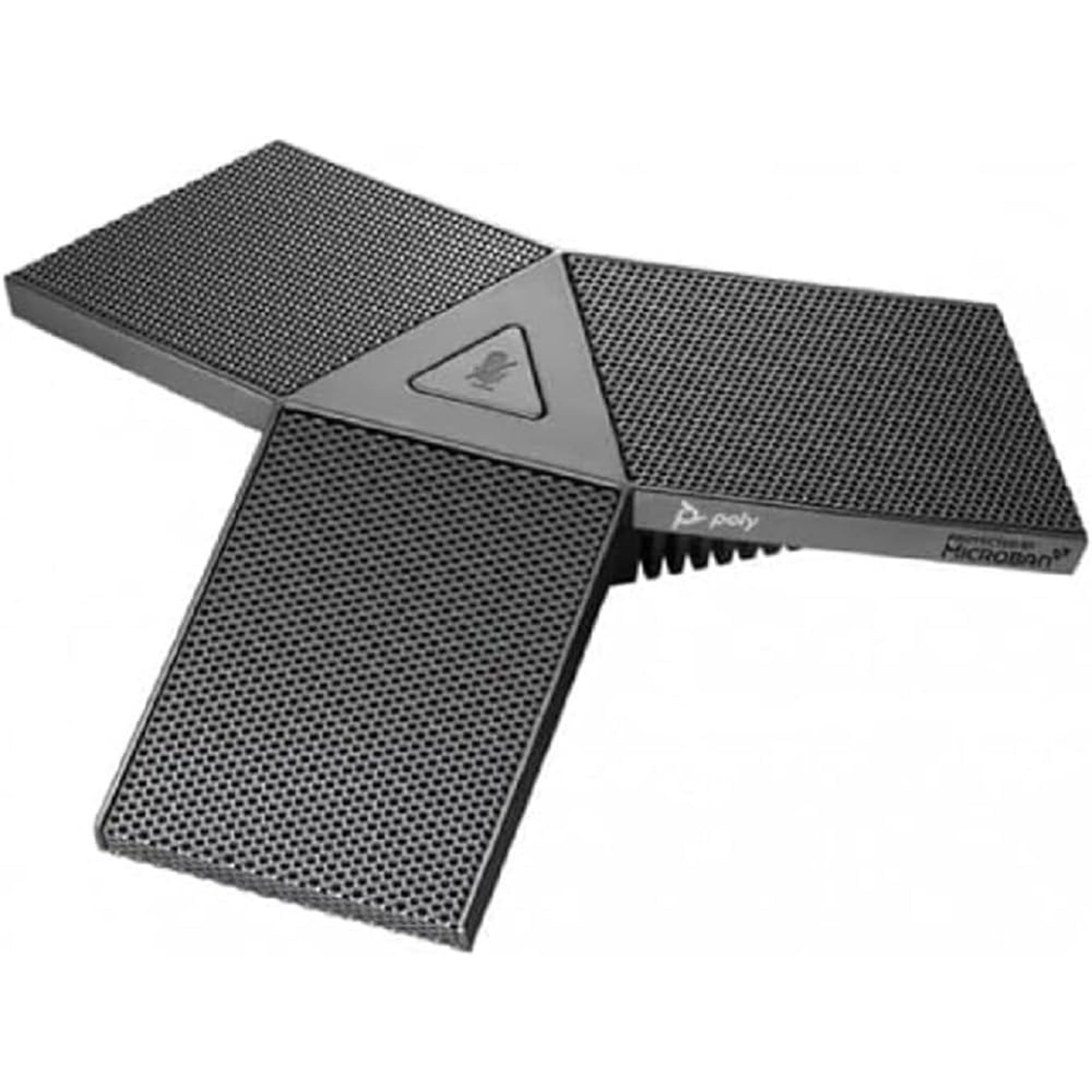 Poly - Micrófono De Expansión De Mesa De Polietileno Con Matriz De Micrófonos Y Cable De 7,6 M