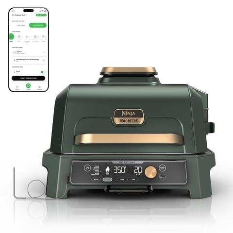 Parrilla Y Ahumador Para Exteriores Ninja Woodfire Pro