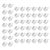 Bothyi - 50 Piezas Deslizadores De Riel De Cortina Rieles De Cortina De Baño Deslizadores Deslizantes