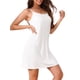 thumbnail image 4 of INSPIRE CHIC Mujer Camisón con Tirantes Vestido Suave sin Mangas S Blanco, 4 of 6