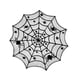 thumbnail image 3 of Mantel Redondo De Encaje Para Halloween, Decoración De Halloween Para Fiestas Navideñas, Cafetería, 102 Cm, Estrellas Y Arañas, 3 of 3