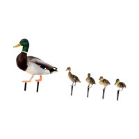 Ioensy - 5 Estacas De Pato Para Jardín, De Metal, Realistas, Para Decoración De Patio Y Granja.