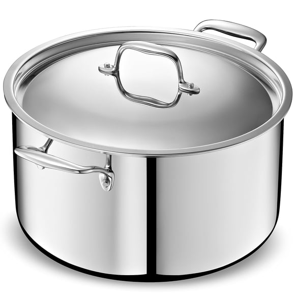 Olla de fondo LEGEND COOKWARE 12 L de acero inoxidable de 5 capas