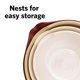 thumbnail image 4 of Juego de 4 tazones para mezclar Glad, apilables, 1.2‑3 qt, color beige, 4 of 7