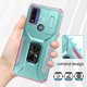 thumbnail image 3 of Funda Armada para Motorola Moto G Power 2022 con Tapa Deslizante y Soporte Magnético Giratorio Verde, 3 of 5