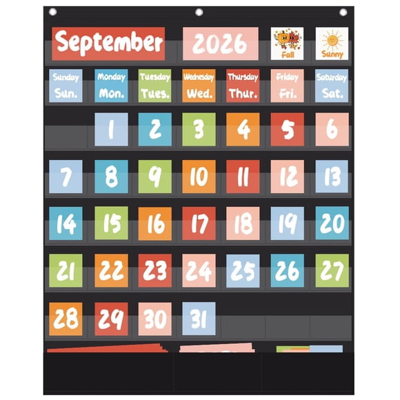 Calendario OFFSLIN 71 cm x 62 cm, 70 tarjetas, negro