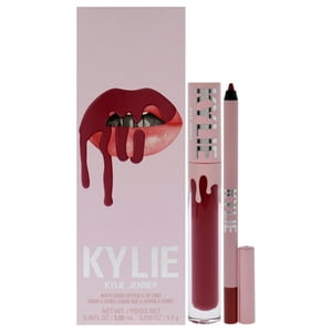 Kylie Cosmetics - Kit De Labios Mate - 103 Better Not Pout De Para Mujeres - 2 Barras De Labios Líquidas Mate De 0,10 Oz Y Delineador De Labios De 0,039 Oz