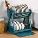 thumbnail image 2 of Modern Double Layer Dish Rack - Keep Your Kitchen Organized with this Stylish Dish Drying Rack - Fits Bowls - Home Kitchen Supplies, 2 of 4