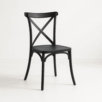 Klik Muebles - Silla Crossback Danubio De Terraza Exterior O Comedor - Negra