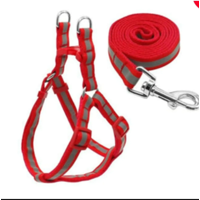 Genérico - Correa Para Mascota Color Azul Y Rojo