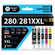 thumbnail image 1 of Cartuchos de tinta Smart Ink compatibles con Canon 281 280 (paquete de 5), 1 of 7