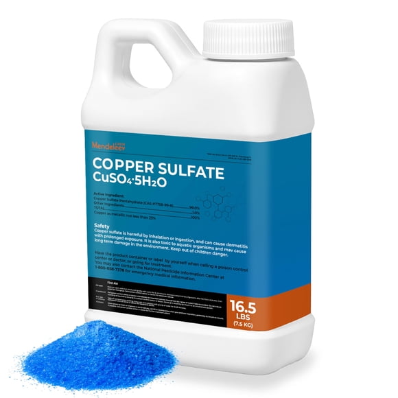 Sulfato de cobre MENDELEEV STYLE 7,5 kg cristales finos