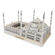 thumbnail image 1 of Kits De Modelos De Arquitectura De Mezquita De Turquía, Kits De Construcción DIY Para Cumpleaños De Escritorio, 1 of 5