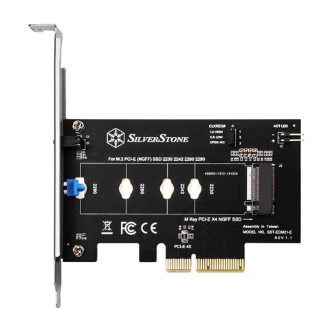 Tarjeta Adaptadora Silverstone Ecm21-E M.2 Pcie/Nvme Ssd A Pcie X4