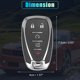 thumbnail image 3 of REGALWOVEN 5 Botones Negro Cubierta de Carcasa de Llave Remota de Entrada Sin Llave para Chevy Camaro Malibu Equinox Cruze 2016-2020 HYQ4AA, 3 of 7