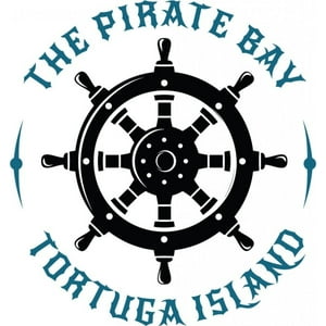 Rienda Libre Graphics - Decomural Pirate Ship Badge Jolly Roger Ws-46795