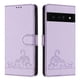 thumbnail image 5 of Funda tipo cartera FOXDOCK para Google pixel 6 Pro con soporte, ranuras, RFID, diseño de gato, 5 of 5