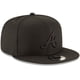 thumbnail image 3 of Gorra New Era MLB 9FIFTY Atlanta Braves Negra para Adultos, 3 of 6