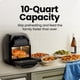 thumbnail image 4 of Asador digital multifuncional Air Fryer Chefman de 10 litros, color negro, 4 of 8