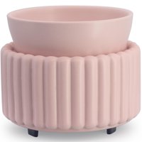 Ceramic Wax Melter Victoria Aroma, Calentador De Velas 3 En 1, Color Rosa