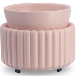 Ceramic Wax Melter Victoria Aroma, Calentador De Velas 3 En 1, Color Rosa