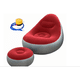 thumbnail image 2 of Sillon Inflable Puff Tumbona Con Reposa Pies Sofa Inflable Rojo-gris, 2 of 3