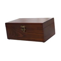 Bothyi - Caja De Costura De Madera Con Tapa Y Compartimentos, Organizador De Suministros De Costura Vacíos