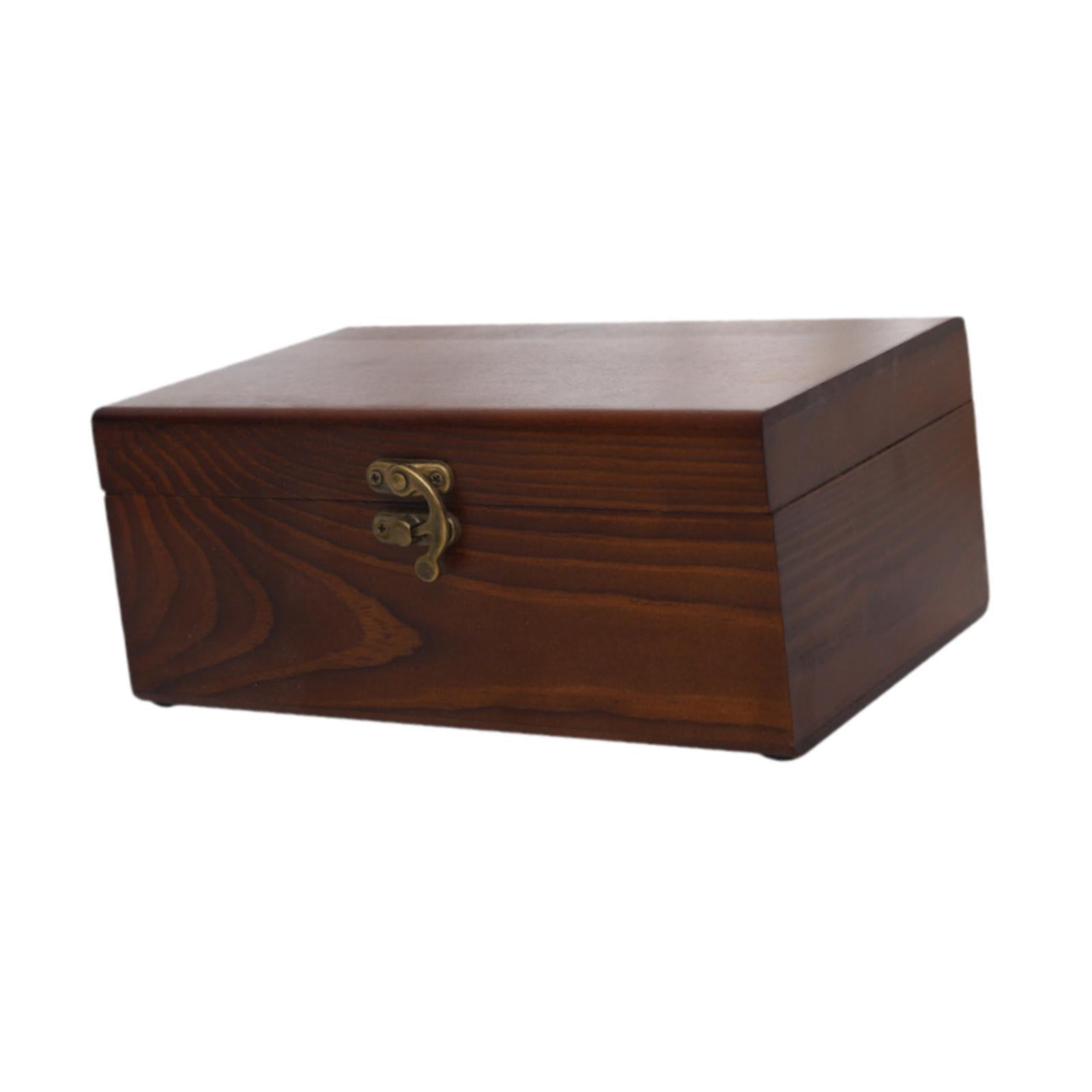 Bothyi - Caja De Costura De Madera Con Tapa Y Compartimentos, Organizador De Suministros De Costura Vacíos