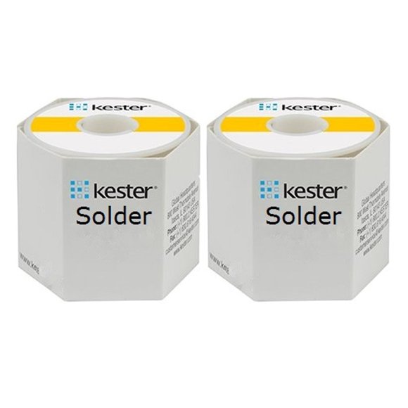 Kester Alambre de Soldadura 24-6040-0053 de 1,27 mm de diámetro (paquete de 2)