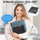 thumbnail image 2 of Planificador Winkooy 2026-2027, 18 meses semanal/mensual, tamaño A5, negro, 2 of 8