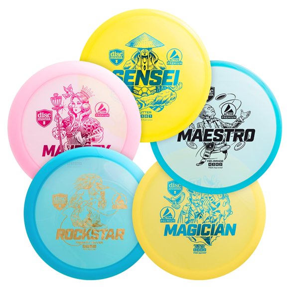Set de Disc Golf Discmania 5 piezas Active Premium