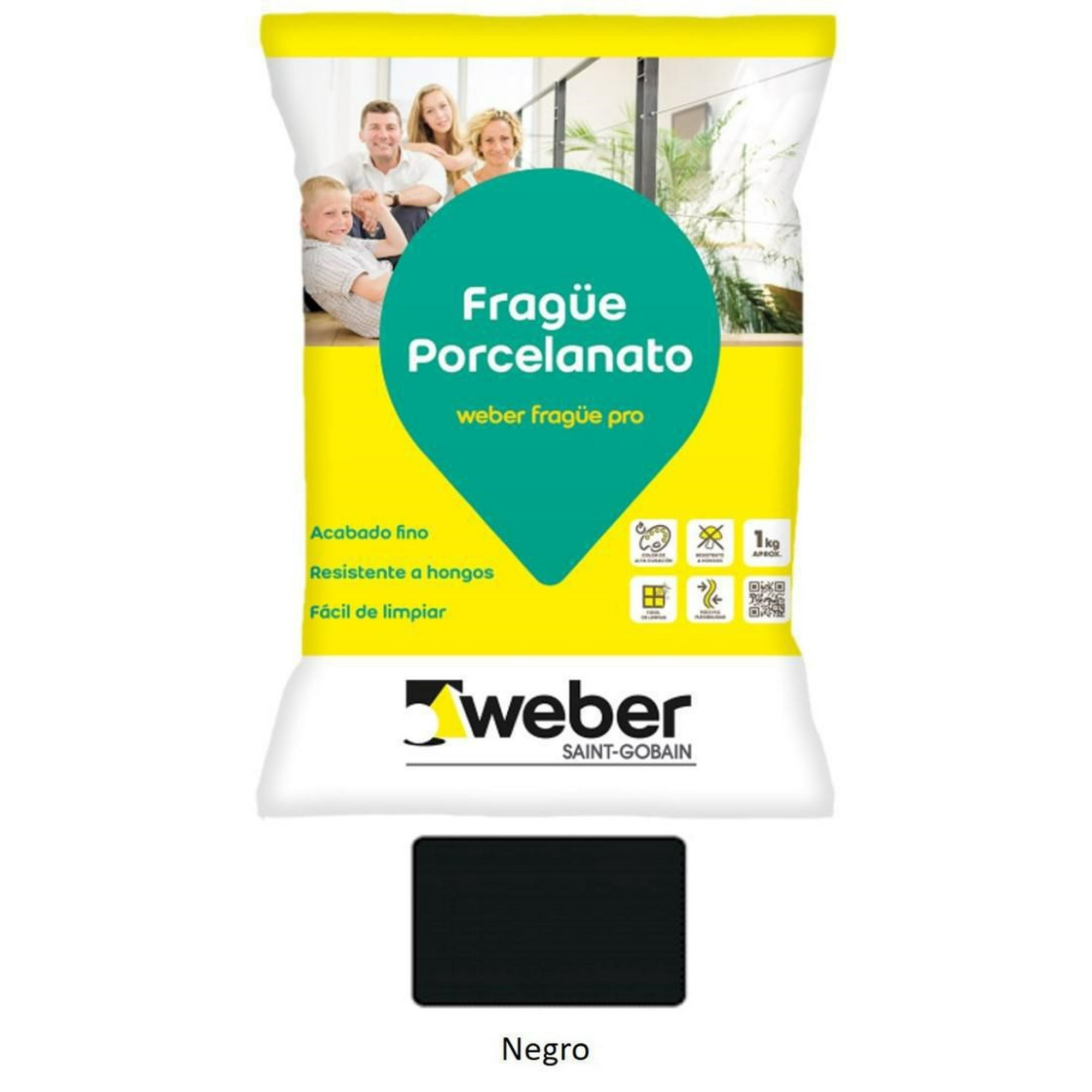Weber - Fragüe Porcelanato 1kg Negro