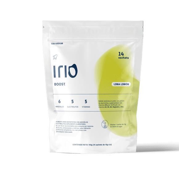 Electrolitos Bebida Hidratante Irio 14x Sabor Lima Limón