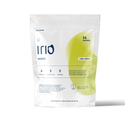 Electrolitos Bebida Hidratante Irio 14X Sabor Lima Limón