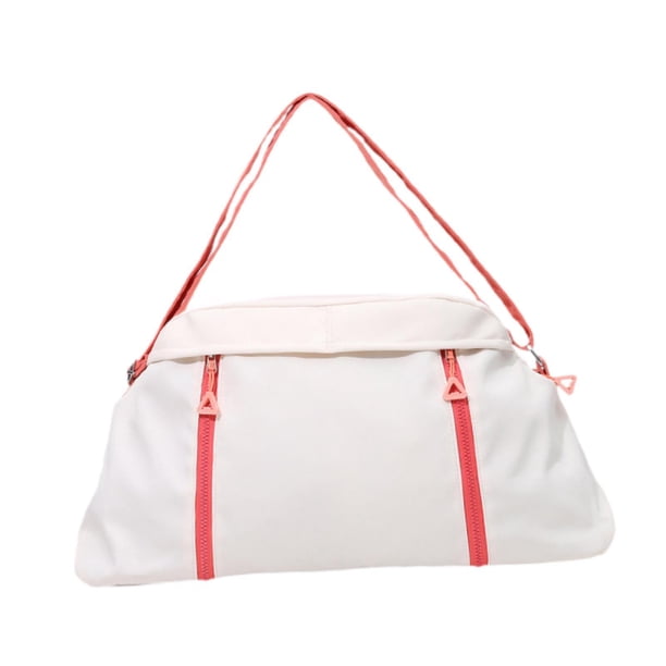 Bolsa de conducción Bolso de la bolsa de tornillo Light Hand Bag Luggage Bolgador de equipaje durante la noche Bolsa de semanario para caminar al aire Blanco