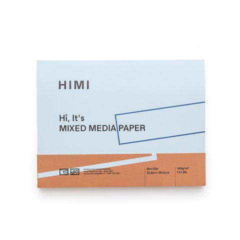Himi Block Técnicas Mixtas 22.9 X 30.5Cm 180G 90 Hojas