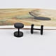 thumbnail image 1 of 1pair Dumbbell Earrings: Get Ready to Turn Heads with These Stylish Round Studs!, 1 of 5