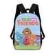 thumbnail image 1 of Amigos Sago Mini-theme Backpack, Campus style schoolbag Bookbag with Adjustable Shoulder Straps And Large Zip Compartment, Unisex Travel Bags., 1 of 6