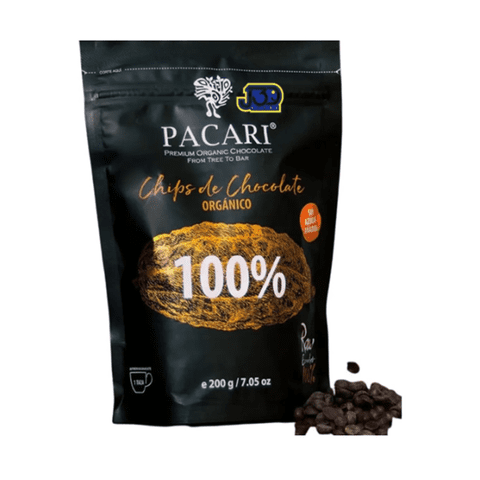 Chip De Chocolate Orgánico 100% Cacao 200G Paccari Sin Gluten
