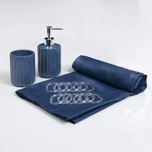 Mashini - Set Baño 4 Pzas Azul
