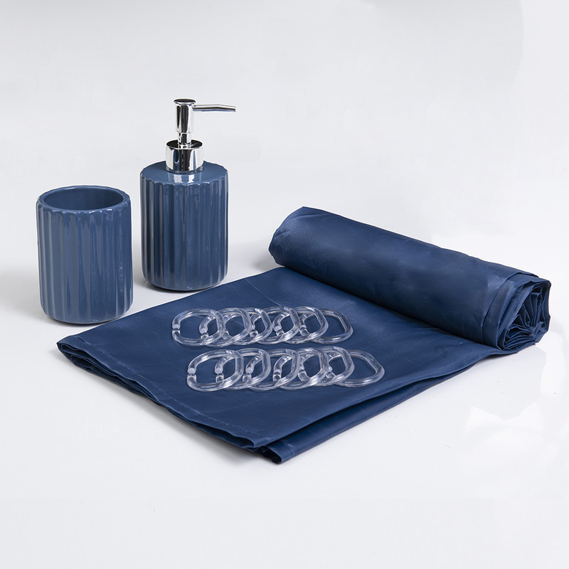 Mashini - Set Baño 4 Pzas Azul