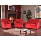 thumbnail image 1 of Living Mateo 211 - Tela Felpa Rojo, 1 of 8
