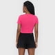 thumbnail image 2 of Polera Mujer Manga Corta Crop Cotton Spx Fucsia Corona, 2 of 5