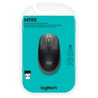 Logitech - 910-005902 Mouse Wireless Mouse M190 Gris Open Box