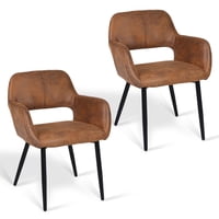 Novahus - Pack De 2 Silla Comedor Sitial Cromwell Café