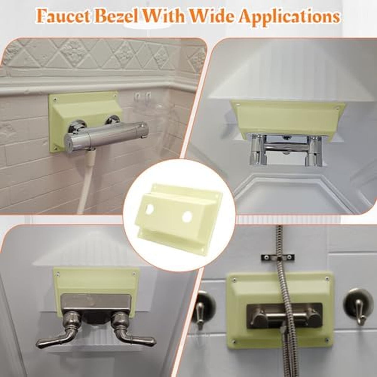 Cubierta Bisagra Grifería Beige Showingo Abs Para Ducha Rv