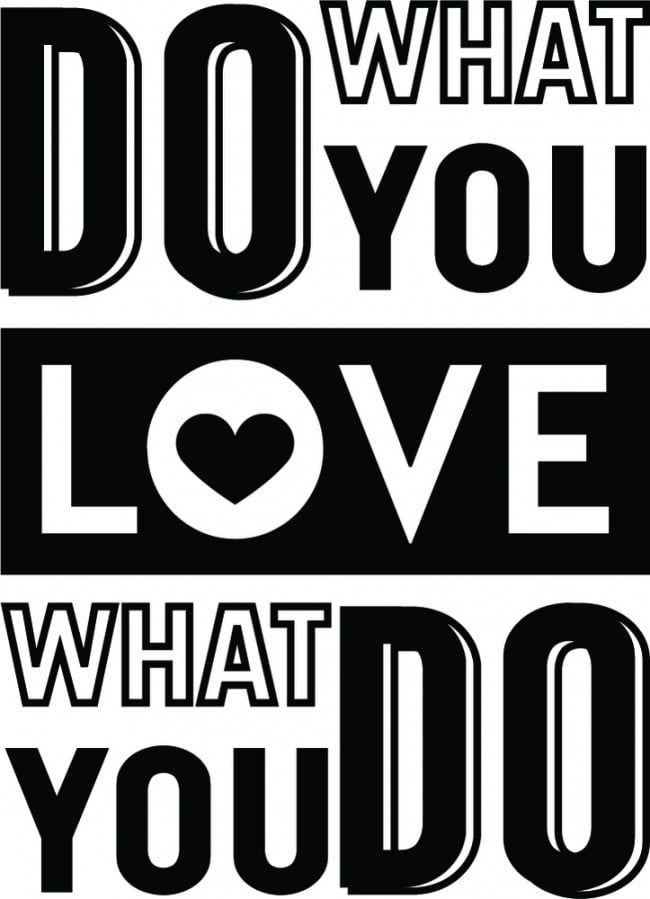 Rienda Libre Graphics - Decomural Do What You Love Inspirational Ws-46126