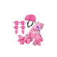 thumbnail image 3 of Patines rollers niña más protectores y casco talla M 33-36, rosado, 3 of 3