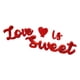 thumbnail image 5 of Letra De Madera Love IS Sweet Sign Decoración De Mesa Para El Día De San Valentín Para Año Nuevo Rojo, 5 of 5